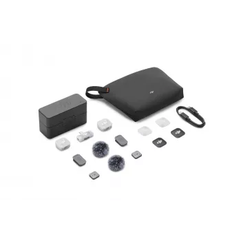 DJI Mic Mini 2 Sistema de microfone sem fios (2 TX + 1 RX móvel + estojo de carregamento), branco