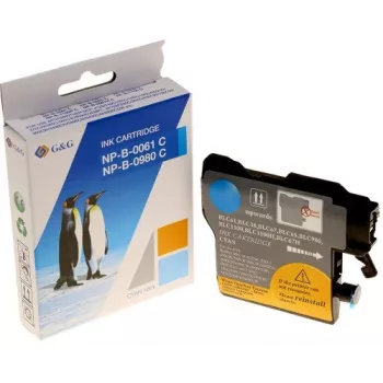G&G Ninestar Tinteiro preto de alto rendimento compatível com Brother LC-980/LC-1100 (XXL, 20 ml, 600 páginas)