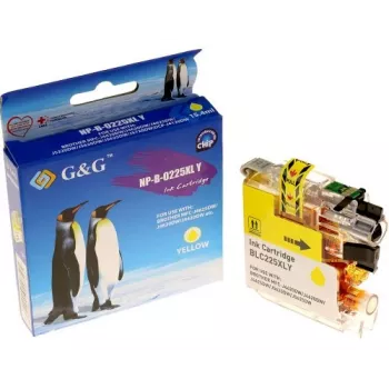 G&G Tinteiro compatível com Brother LC-225XLY amarelo