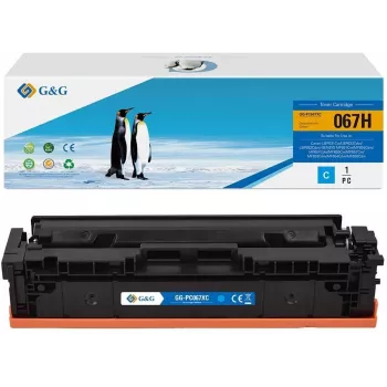 G&G Toner XL compatível com Canon 067H ciano