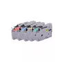 G&G BB-B-G-TZE-MP5 Conjunto de fitas de etiquetas para Brother P-touch série TZe (pack de 5, cores mistas)