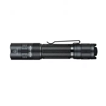 Lanterna tática LED Fenix 039-607 - 1600 lúmenes, bateria 21700 recarregável USB-C, à prova de água IP68, interruptor duplo na extremidade