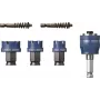 Bosch 2608901963 Progressor para madeira e metal, conjunto de 7 serras copo com adaptador Power Change Plus e broca de centrar HSS-G