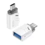 XO NB256B adaptador OTG USB-A fêmea para USB-C macho, branco (NB256B)
