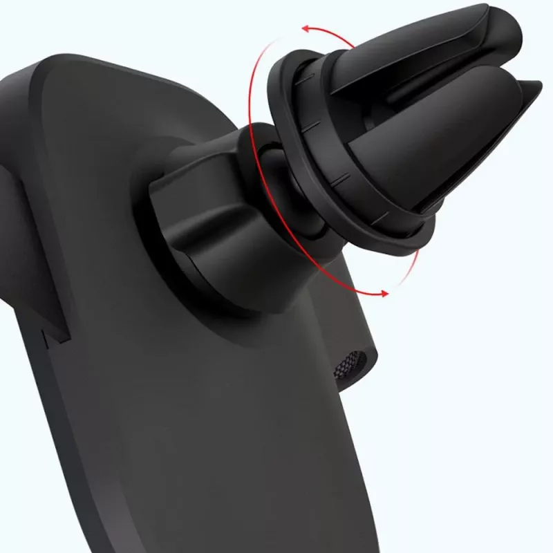 XO C37 Suporte de telemóvel por gravidade para grelha de ventilação do carro, Preto