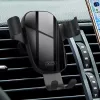 XO C37 Suporte de telemóvel por gravidade para grelha de ventilação do carro, Preto