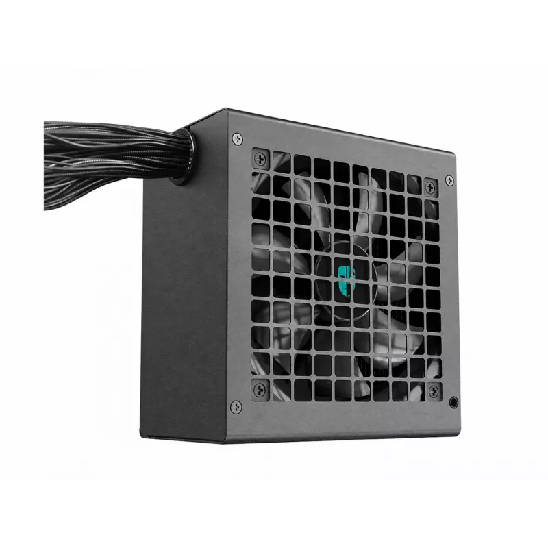 Deepcool PF550X fonte de alimentação ATX 550W 80 PLUS Standard, não modular, ventoinha de 120mm com rolamento hidráulico, PFC ativo, preto
