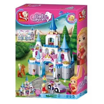 Conjunto de construção Sluban Girls Dream Castle com 815 peças