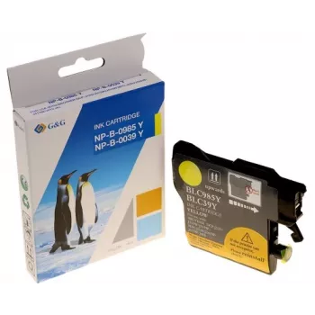 Tinteiro amarelo compatível G&G Ninestar para Brother LC-985Y (260 páginas)