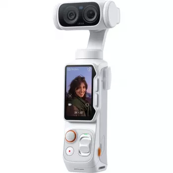 Câmara 360 graus Insta360 LUNA02 6K com sensores duplos de 1 polegada, estabilização FlowState, proteção contra salpicos IPX3, design modular