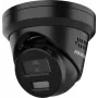 Câmara de rede turret Hikvision 8 MP 4K UHD com AcuSense e Smart Hybrid Light, distância focal fixa de 2,8 mm, preta