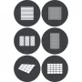 Conjunto de gobos Godox GP GS4 (6 unidades) para projetores da série GP