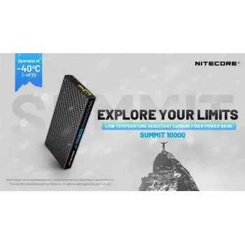 Powerbank Nitecore Summit 10000 mAh 38.5W preto