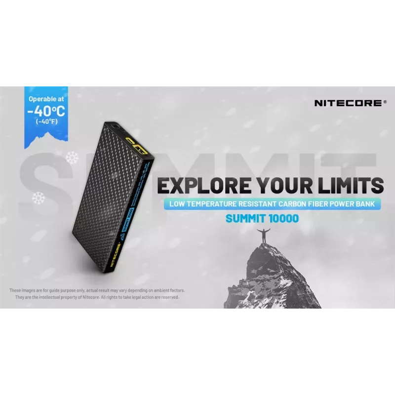 Powerbank Nitecore Summit 10000 mAh 38.5W preto