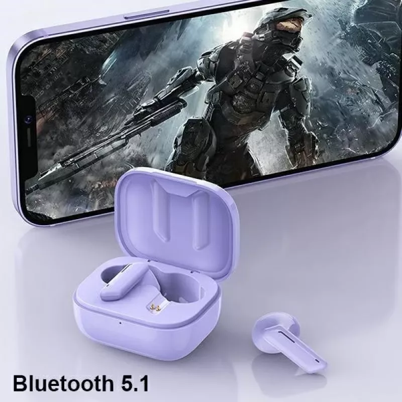 Auscultadores True Wireless Stereo AWEI T36 TWS+ Bluetooth 5.1 com estojo de carregamento - verde