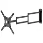 Suporte de parede para TV/monitor Brateck LPA84-445XL Full-Motion para ecrãs de 37-80 polegadas, capacidade 50kg, VESA até 600x400, braço duplo articulado, preto mate