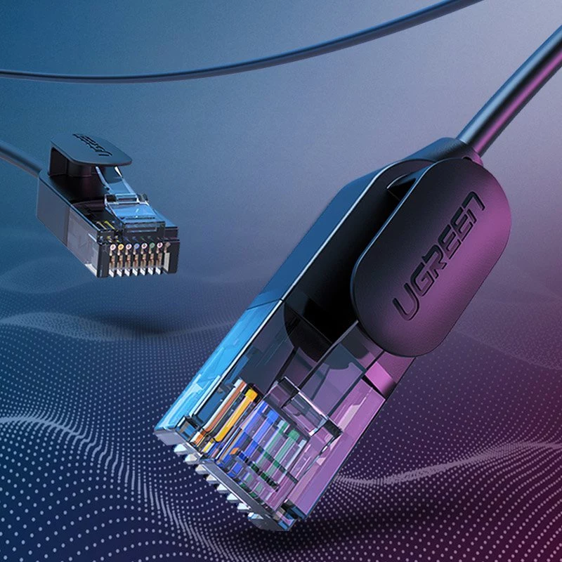 Cabo de rede Ethernet patch UGREEN NW122 Cat.6A UTP RJ45, 5m, preto