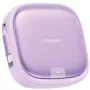 Cabo de carregamento 3-em-1 enrolável USAMS com caixa de armazenamento USB-A para USB-C/Lightning/Micro USB 60W roxo SJ650USB03 (US-SJ650)