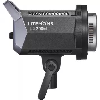 Conjunto de 2 monolights LED de luz de dia Godox Litemons LA200D K2 com softboxes, tripés e bolsa de transporte