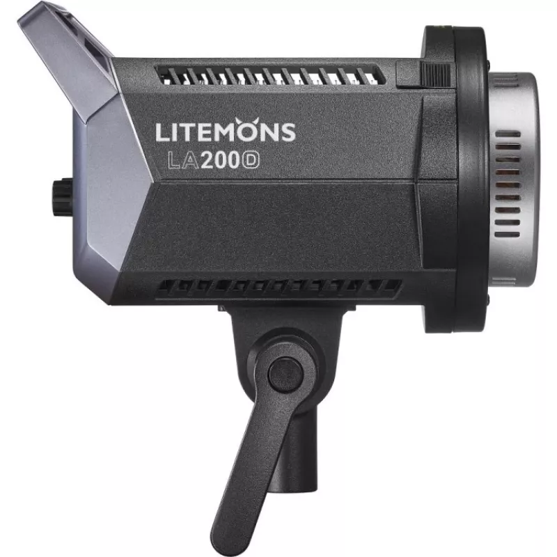 Conjunto de 2 monolights LED de luz de dia Godox Litemons LA200D K2 com softboxes, tripés e bolsa de transporte