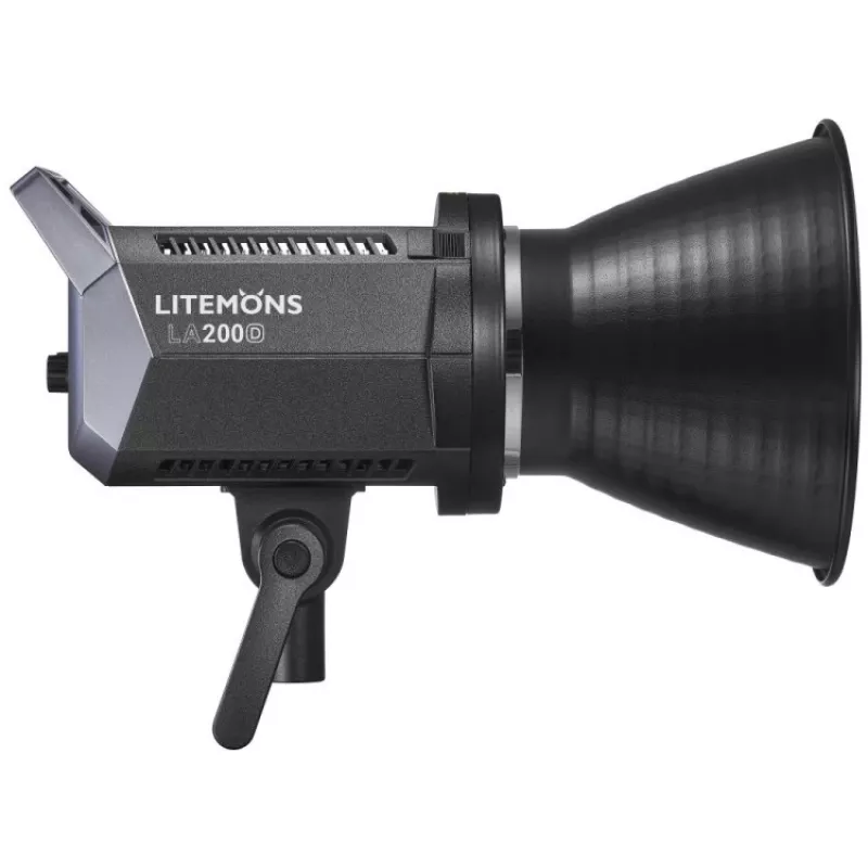Conjunto de 2 monolights LED de luz de dia Godox Litemons LA200D K2 com softboxes, tripés e bolsa de transporte