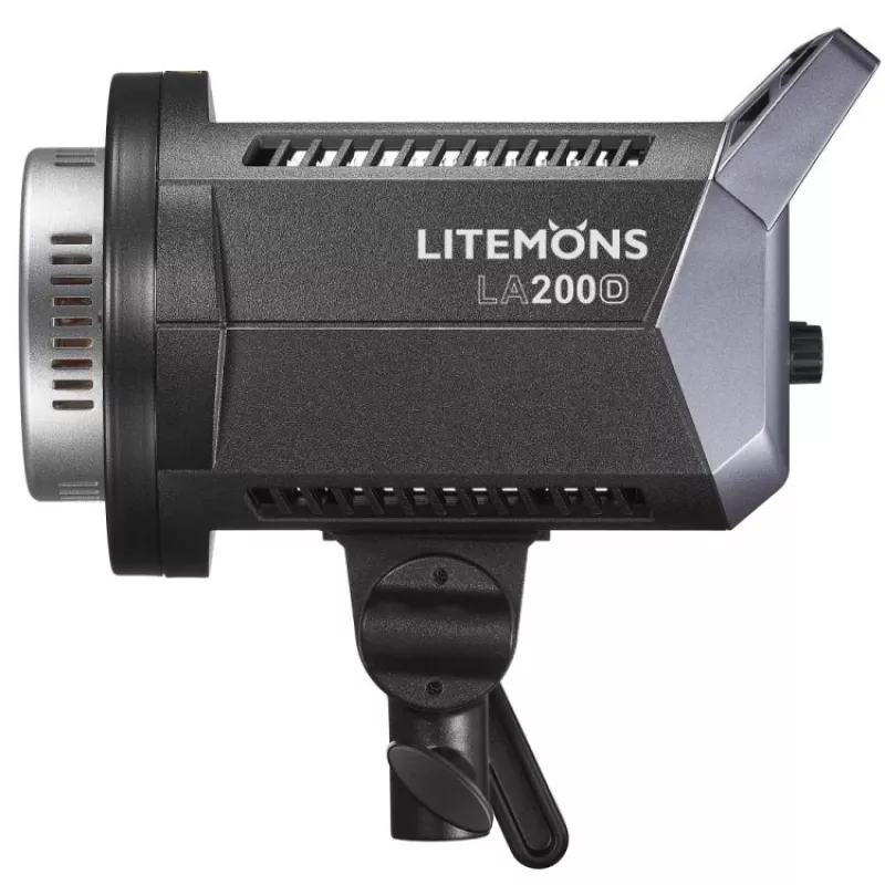 Conjunto de 2 monolights LED de luz de dia Godox Litemons LA200D K2 com softboxes, tripés e bolsa de transporte