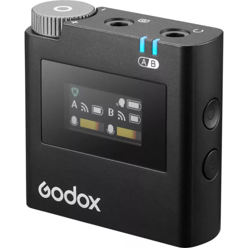 Sistema de microfone sem fios 2,4 GHz Godox Virso M2 para gravações