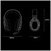 AWEI AT36 Auscultadores Over-Ear sem fios com microfone, Bluetooth 5.4, preto