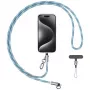 USAMS SJ746 Cabo de carregamento com cordão para telemóvel USB-C para Lightning 30W 1,2 m azul