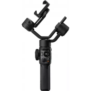 Estabilizador Gimbal de 3 eixos para smartphone Zhiyun C030124ABR1 com luz de preenchimento integrada, Bluetooth 5.0, bateria de 2600 mAh, até 25 h de autonomia, compatível com smartphones de 50-90 mm, preto