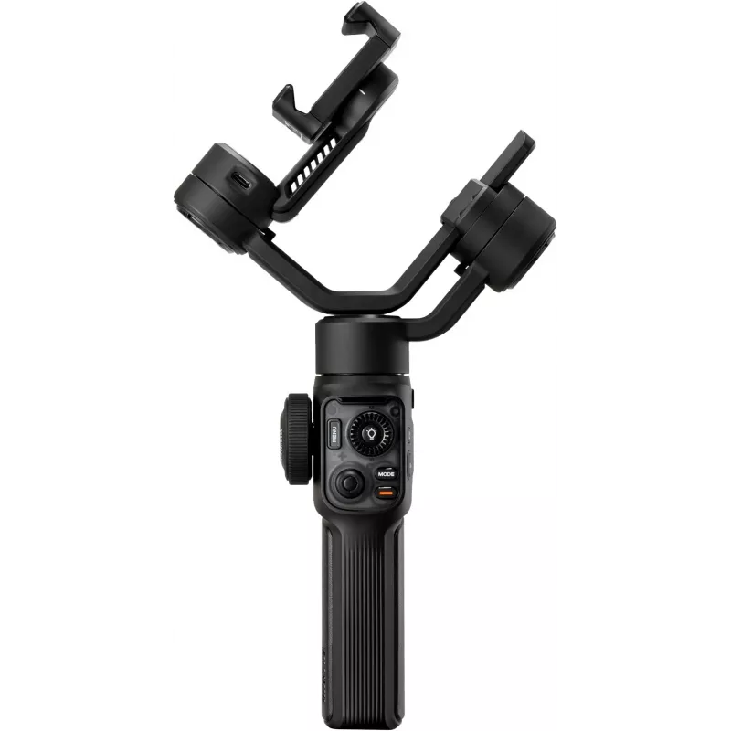Estabilizador Gimbal de 3 eixos para smartphone Zhiyun C030124ABR1 com luz de preenchimento integrada, Bluetooth 5.0, bateria de 2600 mAh, até 25 h de autonomia, compatível com smartphones de 50-90 mm, preto