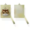 Nimmy Big EyedPet 2.0 Cat Porta-cartões, Caqui