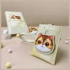 Nimmy Big EyedPet 2.0 Cat Porta-cartões, Caqui