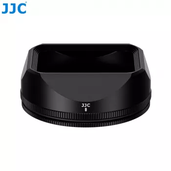 Conjunto de pára-sol e tampa JJC LH-JXF23F28 para Fujifilm XF 23mm/27mm F2.8 R WR - preto