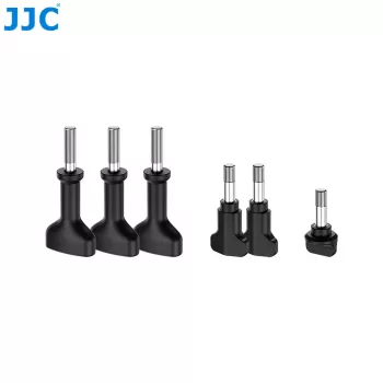 Conjunto de parafusos de orelhas JJC SK-6 M5 para câmaras de ação (pack de 6, preto)