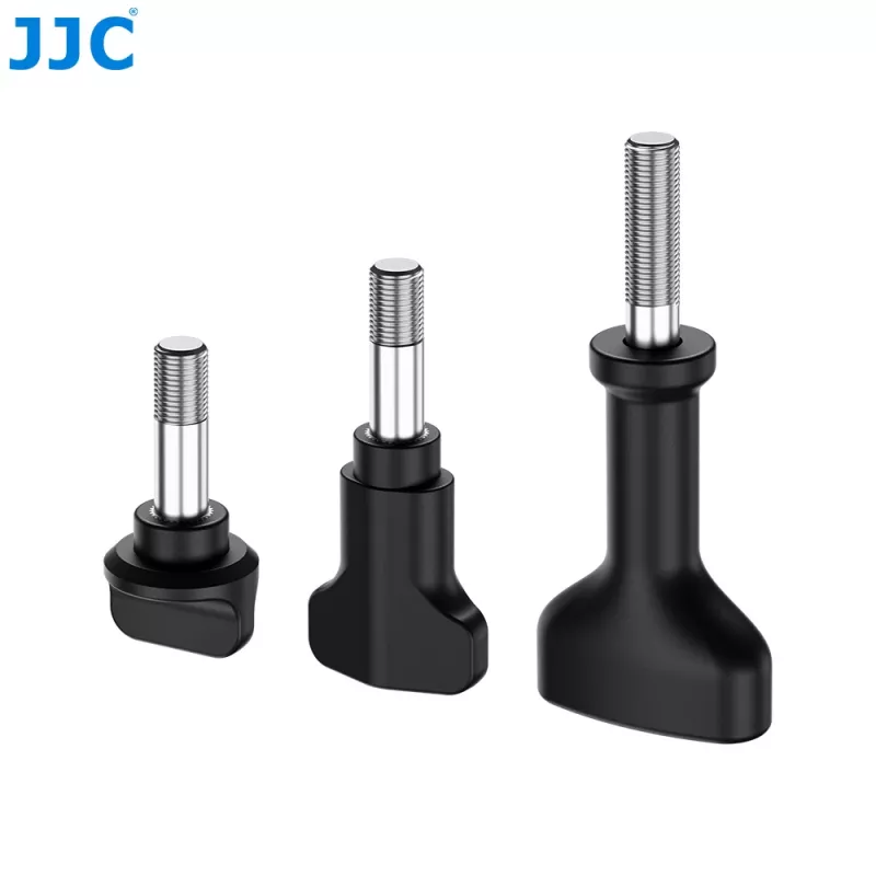 Conjunto de parafusos de orelhas JJC SK-6 M5 para câmaras de ação (pack de 6, preto)