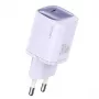 Carregador de carregamento rápido USAMS CC251 30W GaN USB-C Série HC Roxo