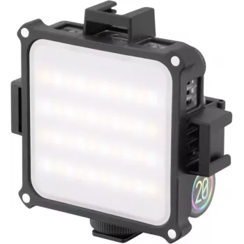 Luz de preenchimento LED RGB Zhiyun M20 com 20W de potência, CCT 2700K-6500K, modos de cor HSI, ecrã OLED, parte traseira magnética, carregamento USB-C PD
