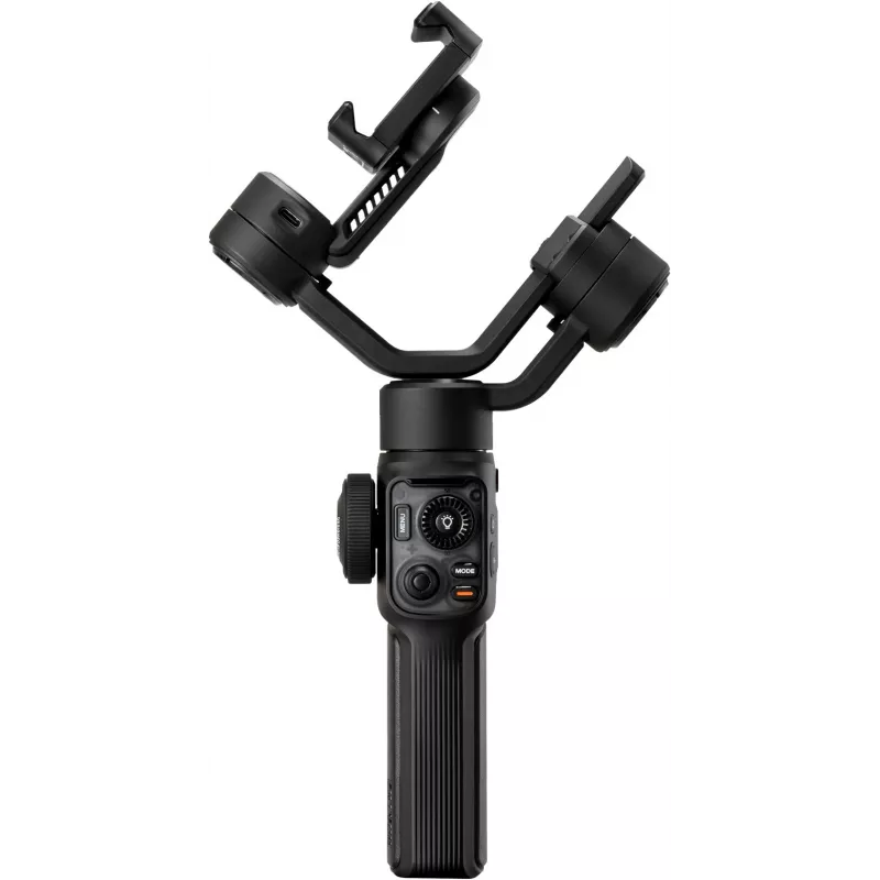 Estabilizador de smartphone Zhiyun Smooth 5S AI com luz de preenchimento magnética, estabilizador de 3 eixos, carga útil de 300g, Preto