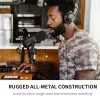 Microfone dinâmico cardioide BOYA BY-DM500 - XLR, todo em metal, para canto, podcasting, atuações ao vivo