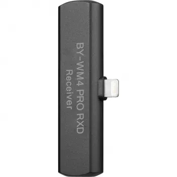 Recetor de microfone sem fios 2,4GHz BOYA BY-WM4 PRO RXD para dispositivos iOS Lightning