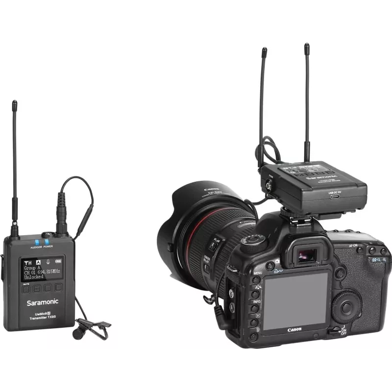 Sistema de microfone lavalier sem fios Saramonic UWMIC9S KIT1