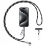 Cabo de carregamento com cordão para telemóvel USAMS SJ746 30W USB-C para Lightning 1,2 m preto