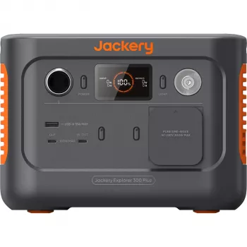 Estação de energia portátil Jackery Explorer 300 Plus 288Wh LiFePO4 com 300W AC, 100W PD, Solar Ready