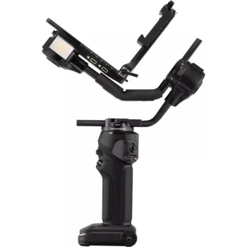Estabilizador gimbal de câmara de 3 eixos ZHIYUN CRANE 4 COMBO com carga útil de 6kg, 12h de bateria, ecrã tátil e luz de preenchimento, preto