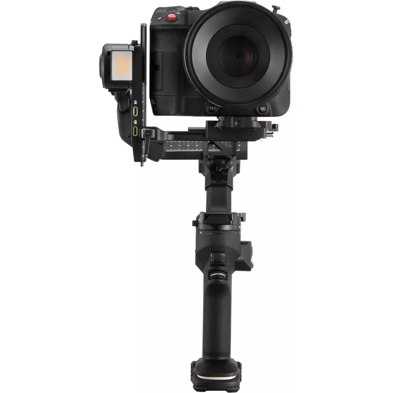 Estabilizador gimbal de câmara de 3 eixos ZHIYUN CRANE 4 COMBO com carga útil de 6kg, 12h de bateria, ecrã tátil e luz de preenchimento, preto
