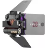 Luz de preenchimento LED RGB Zhiyun M20C COMBO com fixação magnética, 20W, 2700K-6500K, CRI≥95, ecrã OLED, controlo por app Bluetooth, mini tripé, difusor, grid, bolsa de armazenamento