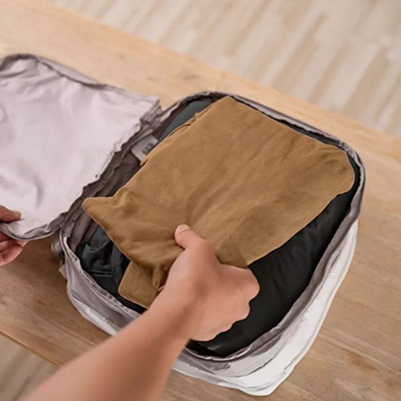 Conjunto de organização de roupa PGYTECH - 4 sacos de viagem com saco para sapatos e saco para roupa suja, cinzento