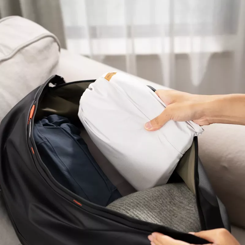 Conjunto de organização de roupa PGYTECH - 4 sacos de viagem com saco para sapatos e saco para roupa suja, cinzento