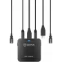 BOYA BY-DM20 microfone condensador estéreo digital de 2 canais com ligação USB-C, Lightning e USB-A, omnidirecional, 25Hz-20kHz, para iOS, Android, Windows, Mac